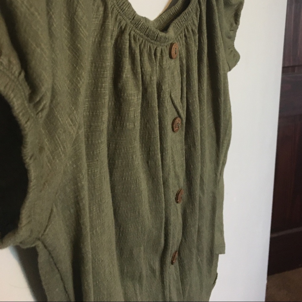 Army Green Blouse